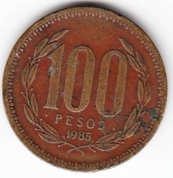 100 Pesos 1985