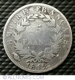 Image #1 of 5 Francs 1812 I