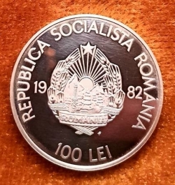 100 Lei 1982 FM - 2050 Years of the First Independent Dacian State in Romania.