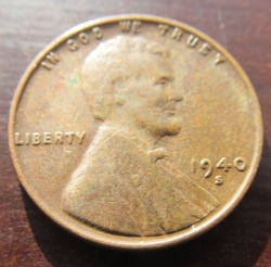 Lincoln Cent 1940 S