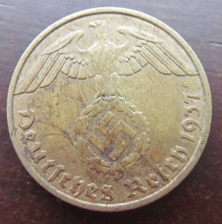 10 Reichspfennig 1937 E
