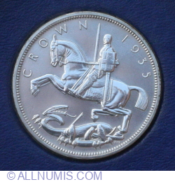 Image #2 of 1 Crown 1935 - Silver Jubilee - Specimen in box of issue