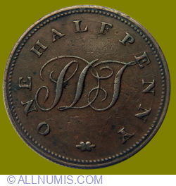 Image #1 of Halfpenny ND(1821) Token Coinage