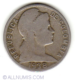 Image #2 of 5 Centavos 1938