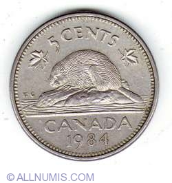 Image #1 of 5 Cents 1984
