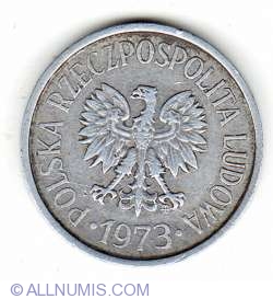 20 Groszy 1973 - Cu semnul monetariei