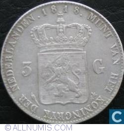 Image #2 of 3 Gulden 1818