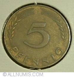 5 Pfennig 1950 Small J