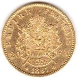 Image #1 of 20 Francs 1867