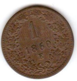 1 Kreuzer 1860 E