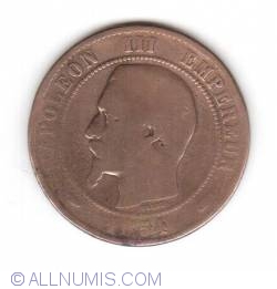 Image #2 of 10 Centimes 1854 BB