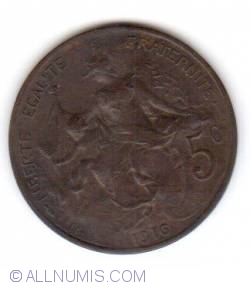 Image #1 of 5 Centimes 1916 fara stea stella