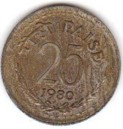 Image #1 of 25 Paise 1980 (C)