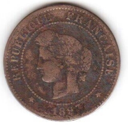 5 Centimes 1893 A