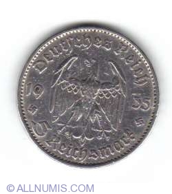 Image #1 of 5 Reichsmark 1935 D
