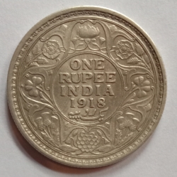 Image #2 of 1 Rupee 1918 (c)