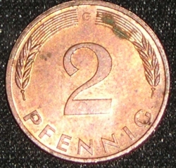 2 Pfennig 1991 G