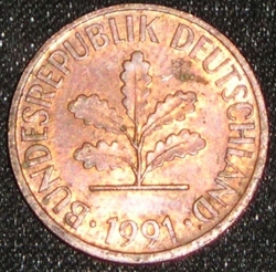 Image #2 of 2 Pfennig 1991 G