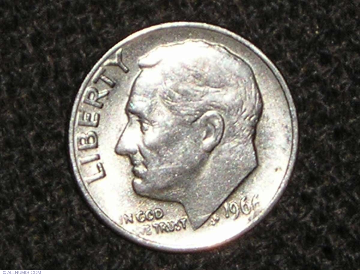 Dime 1966, Dime, Roosevelt (1946-present) - United States of America ...