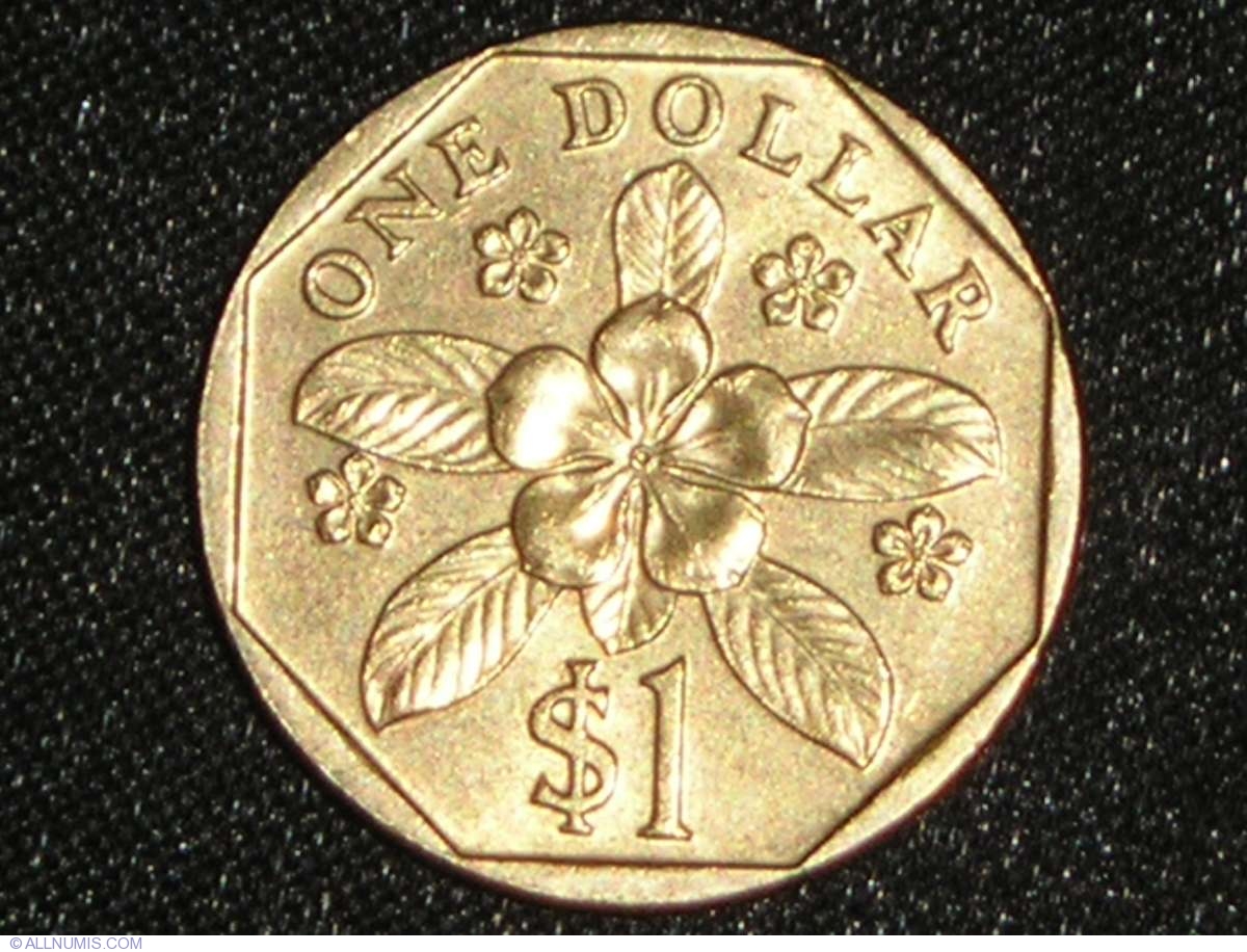1 Dollar 1995 Republic 1991 2000 Singapore Coin 2790