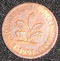 Image #2 of 1 Pfennig 1991 D