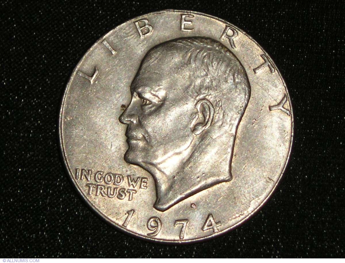 Eisenhower Dollar 1974 D, Dollar, Eisenhower (1971-1978) - United