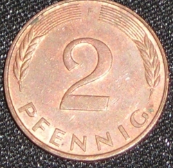 2 Pfennig 1991 F