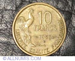 10 Franci 1953 B