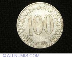 100 Dinari 1986