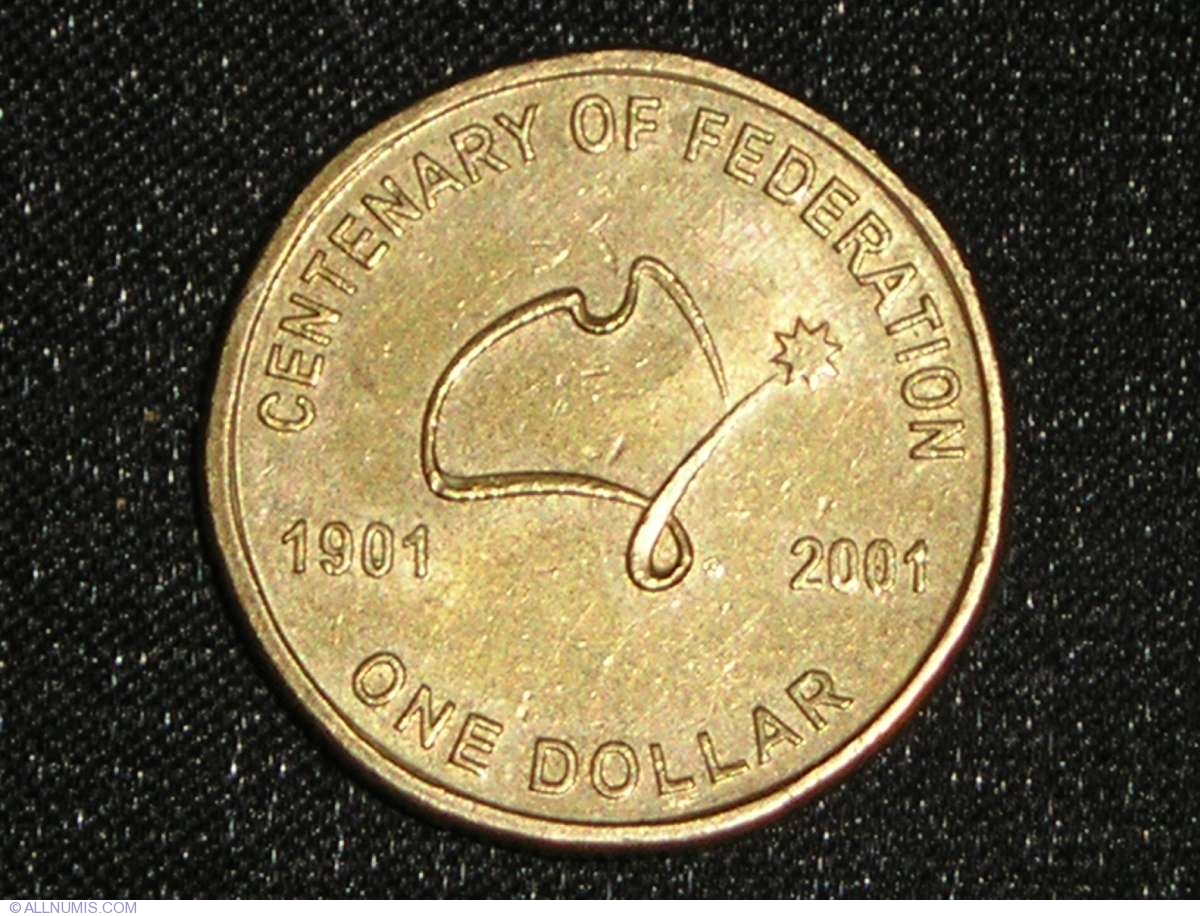 1 Dollar 2001 100 years of Australian Federation Commemorative