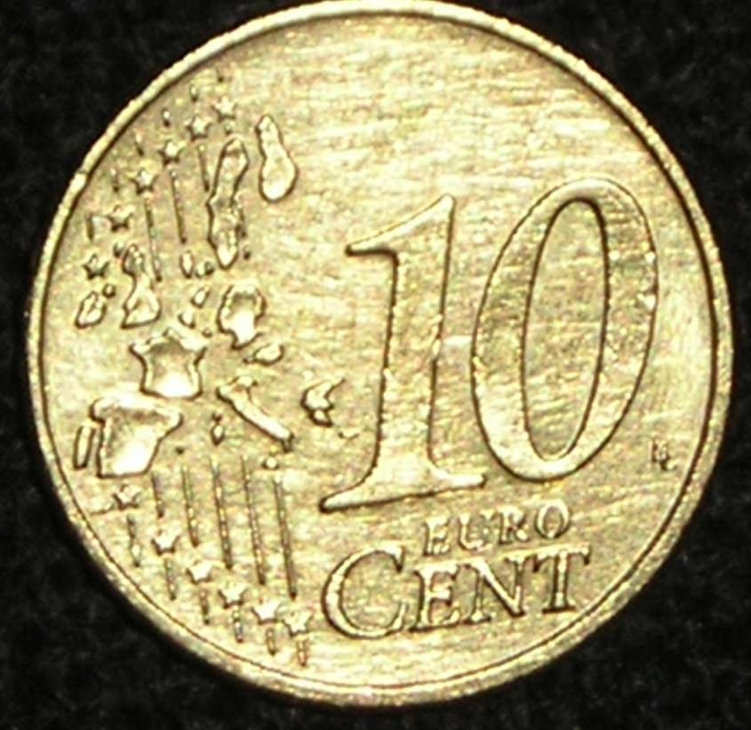 10 Euro Cenţi 2002 D Euro 2002 Prezent Germania Monedă 6058