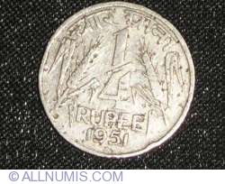 Image #1 of 1/4 Rupee 1951 (B)