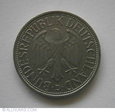1 Mark 1974 D, Federal Republic - 1950-2001 - 1 Mark - Germany - Coin ...