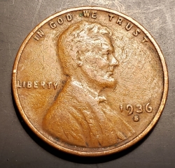 Lincoln Cent 1936 S