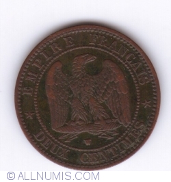 Image #1 of 2 Centimes 1856 W