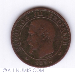 Image #2 of 2 Centimes 1856 W