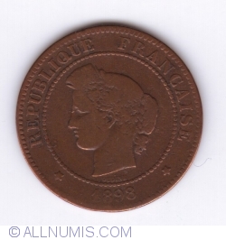 Image #2 of 5 Centimes 1898 A