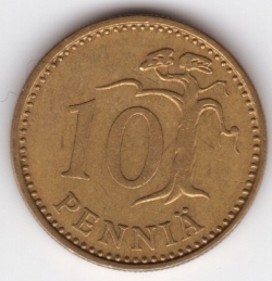 10 Penniä 1972
