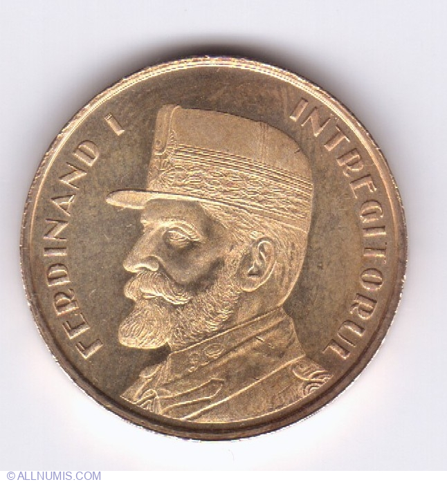 Romanian Coin 50 Bani, Queen Maria, King Ferdinand I, Romania, 2019