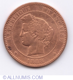 Image #2 of 10 Centimes 1888 A