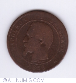 Image #2 of 10 Centimes 1856 K