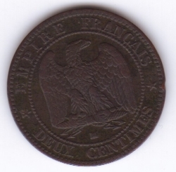 Image #1 of 2 Centimes 1856 MA