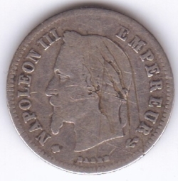 Image #2 of 20 Centimes 1866 BB