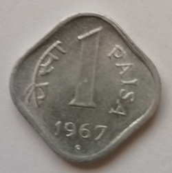 1 Paisa 1967 (H) - dot in diamond