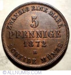 Image #2 of 5 Pfennige 1872