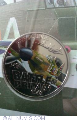 5 Pound 2010 - Battle of Britain - Spitfire