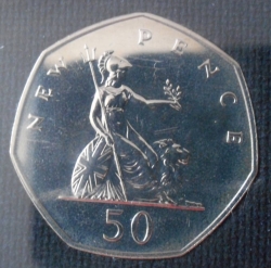 Image #2 of [PROOF] 50 New Pence 1971
