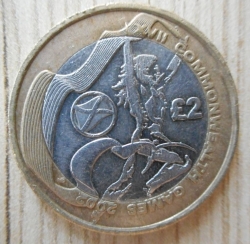 Image #2 of 2 Pounds 2002 - Aniversarea de XVII ani de Jocuri ale Federatiei - Manchester, Anglia - Steagul Scotiei
