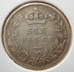 Sixpence 1887