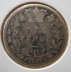 Image #2 of Sixpence 1883